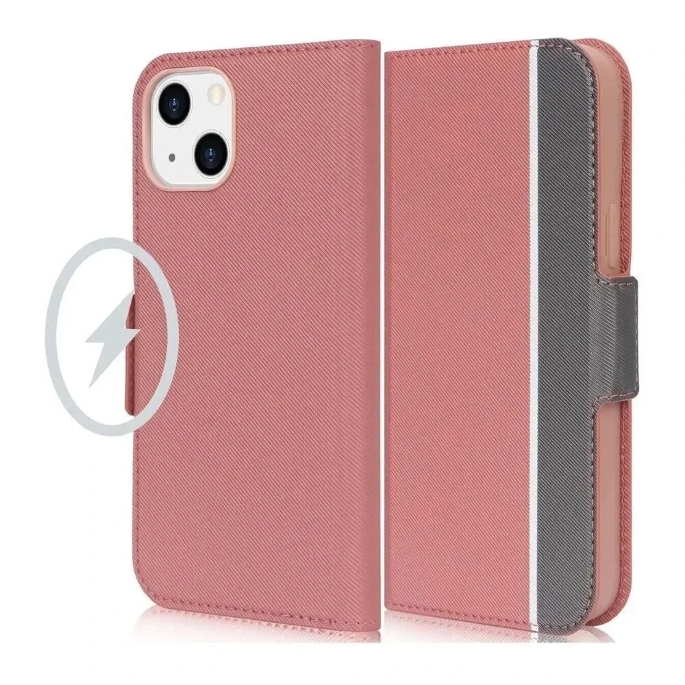 Wallet‎ Case for iPhone 14 Plus MagSafe Charger PU Faux Leather Folio Card Slots